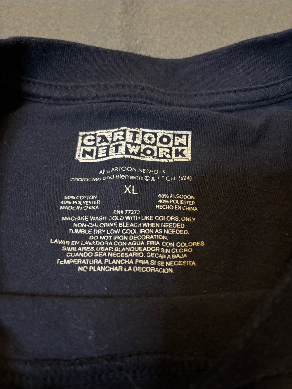 Cartoon Network Character Collage Graphic Tee Navy Cartoon Shirt Sz XL - Picture 5 of 8